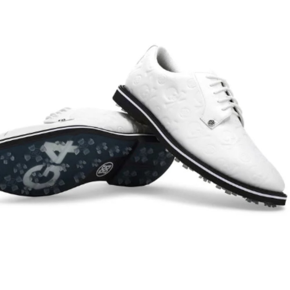 G/FORE Skull Embossed Gallivanter Men's Golf Shoe - White/Black Size 13